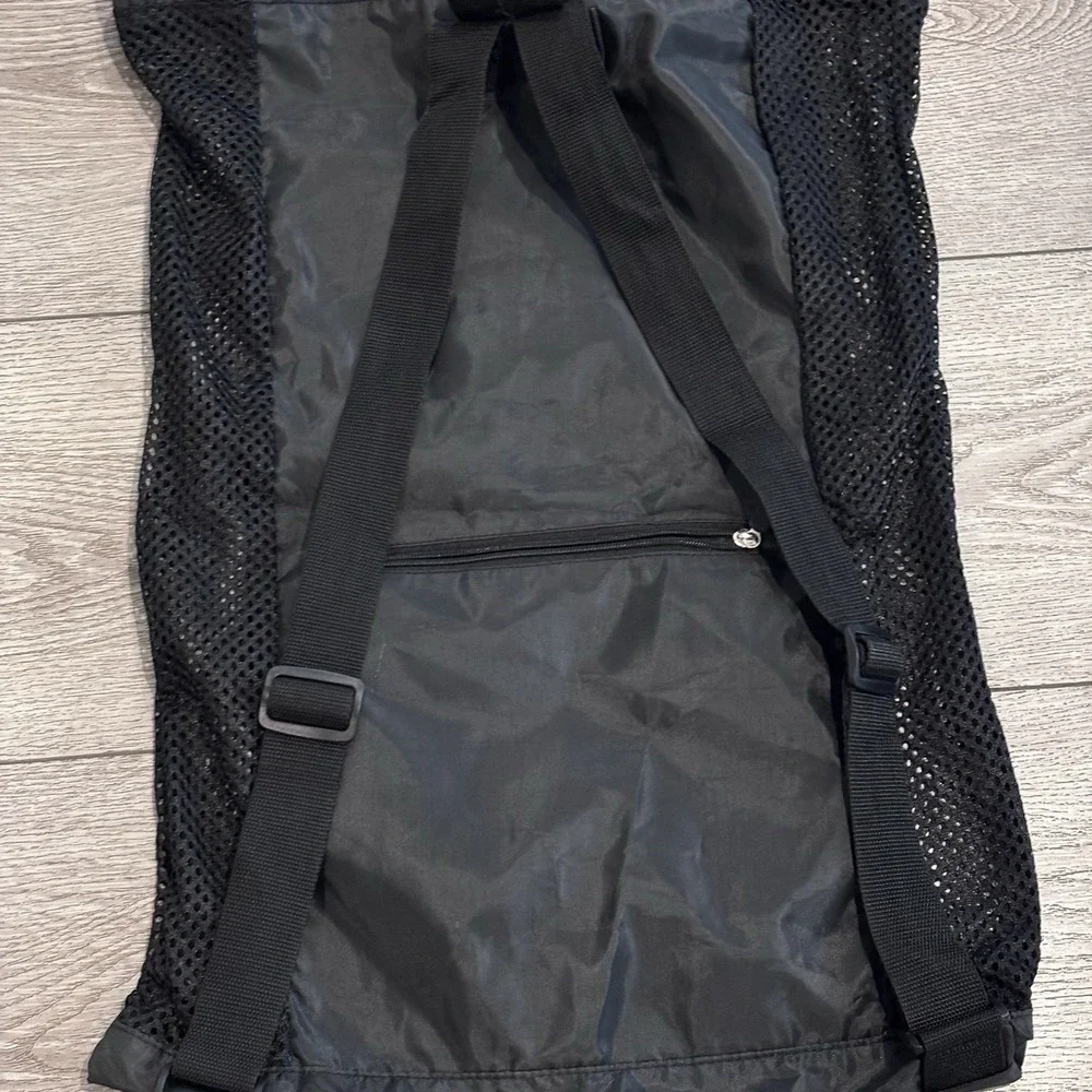 Ironman Drawstring Mesh‎ Backpack Black Swim Bag Utah Pro Championship 70.3
